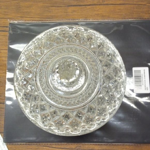 Vintage EUC Anchor Hocking Wexford diamond Pattern Glass Candy Dish - Picture 5 of 5